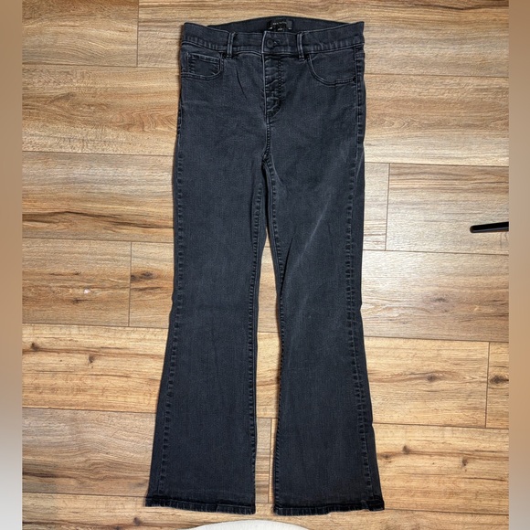 Ann Taylor Slim Boot black wash flare Jean - Picture 3 of 9